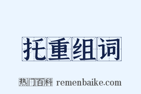 托重组词是什么意思的图片